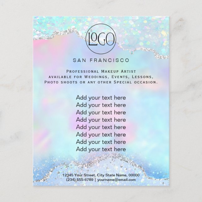 Kristallopal-IMITATE irisierender Flyer (Vorne)