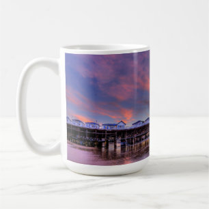 Kristallpier-Sonnenuntergang Kaffeetasse