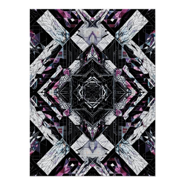 Kristallrismus: Geometrische Schranke P-223 Poster (Vorderseite)