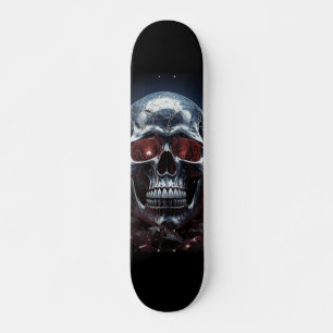 Kristallschädel mit Ruby Red Eyes Skateboard