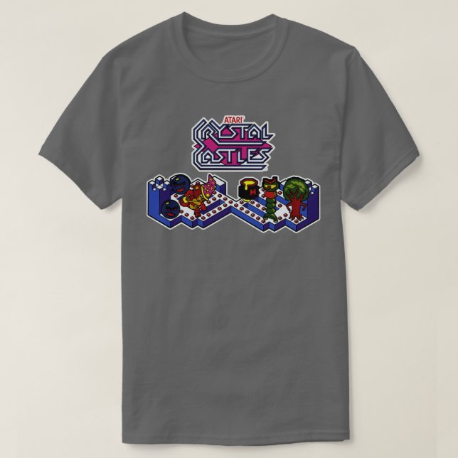 Kristallschlösser Videospiel T-Shirt (Design vorne)