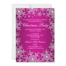 Kristallschneeflocke Hot Pink Weihnachtsfeier-Einl