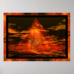 KRISTALLSKULL in Pyramide Poster