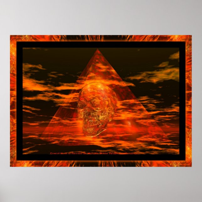 KRISTALLSKULL in Pyramide Poster (Vorne)