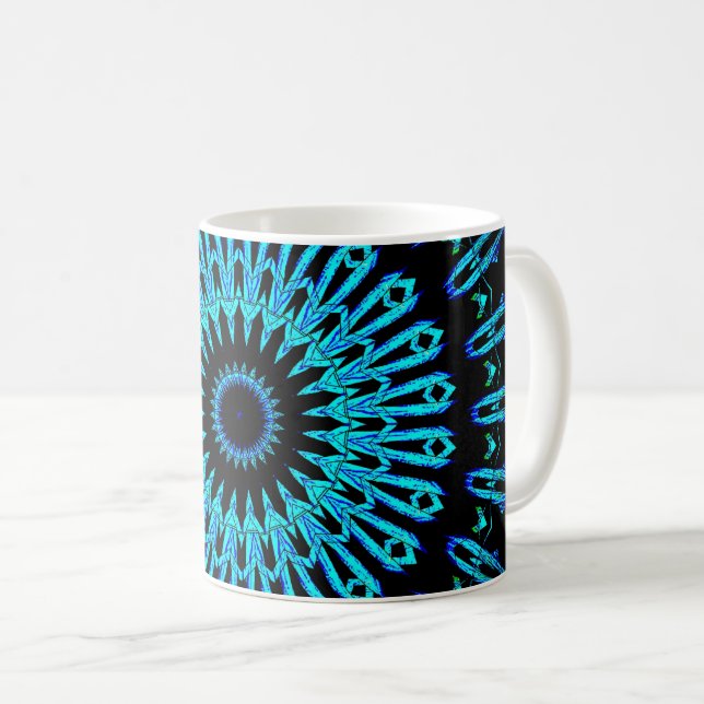 KristallSpiegel Mandala 2 Kaffeetasse (VorderseiteRechts)
