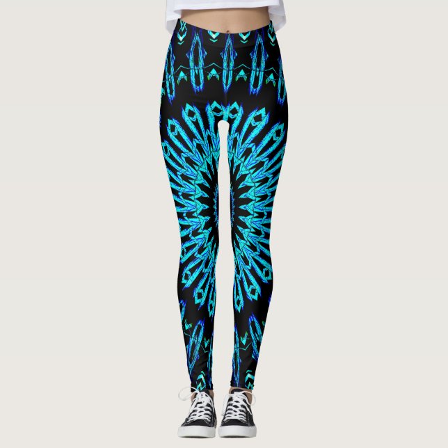 KristallSpiegel-Mandala 2 Leggings (Vorderseite)