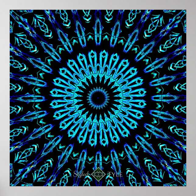 KristallSpiegel-Mandala 2 Poster (Vorne)