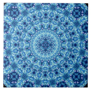 Kristallstrahlen-Mandala Fliese
