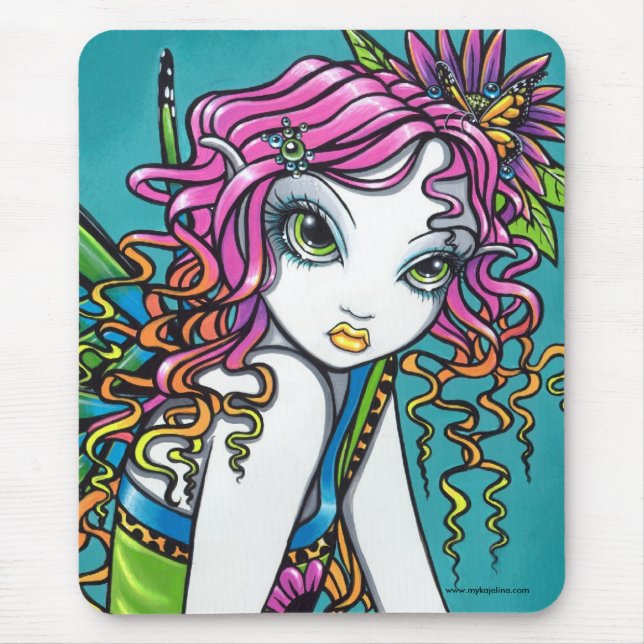 Kristallsüßigkeits-Regenbogen-Fee Mousepad (Vorne)
