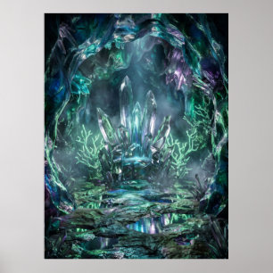 Kristallthron Höhlenglühen Poster