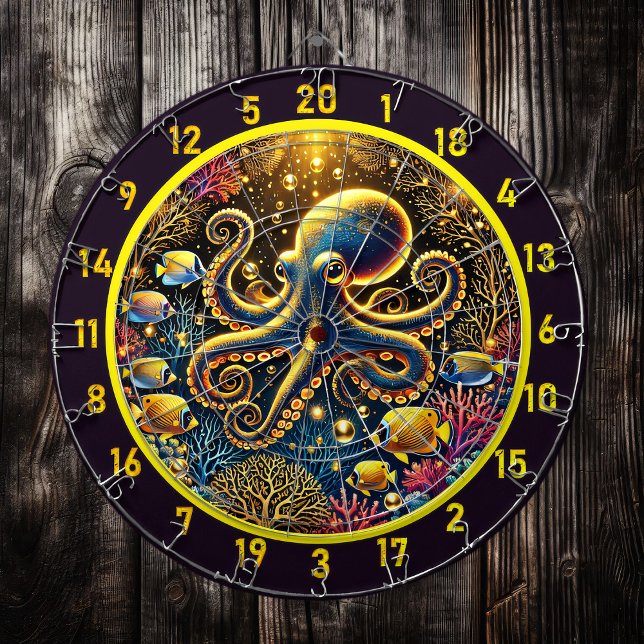 Kristalltiefen Octopus Dartboard Dartscheibe (Von Creator hochgeladen)