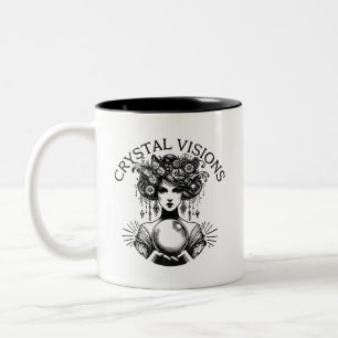 Kristallvisionen Mystische Frauen Vintager T - Shi Zweifarbige Tasse