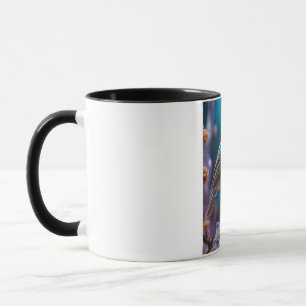 Kristallvogeltasse - Farbige Vogeltasse - Fantasie Tasse