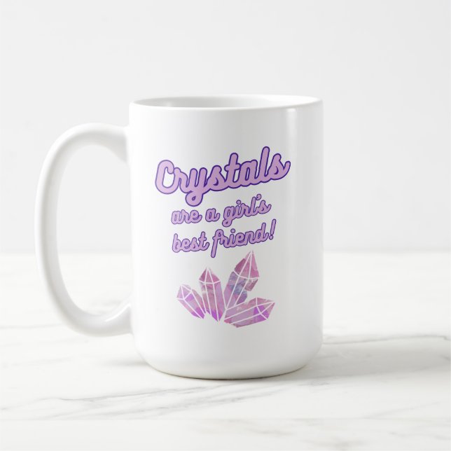 Kristallwaren sind Girls Best Friend Tasse (Links)