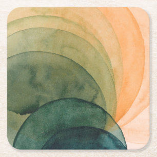 Kristallweite Rechteckiger Pappuntersetzer