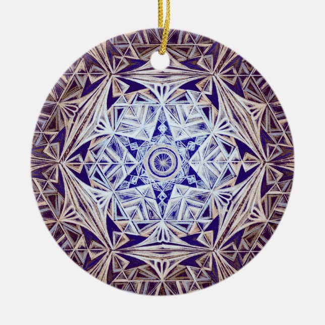 Kristallwelt Keramik Ornament (Vorne)