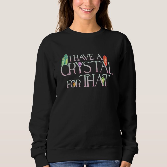 Kristallziffer Witchy Energy Healing Sweatshirt (Vorderseite)