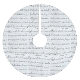 Kriste Hublers Notenzettel Polyester Weihnachtsbaumdecke