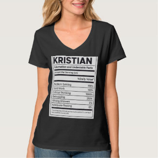 Kristian Nutrition Information Problem lösen Har T-Shirt