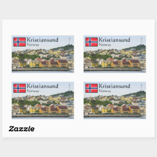 Kristiansund Norwegen Rechteckiger Aufkleber