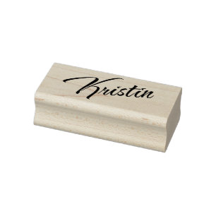 Kristin Name kursive dekorative Skript-Schriftart Gummistempel