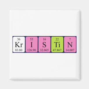 Kristin Periodensystem-Namenmagnet Magnet