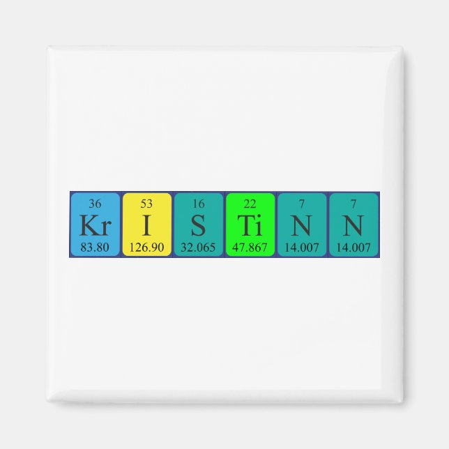 Kristinn-Magnet für periodische Tabellen Magnet (Vorne)