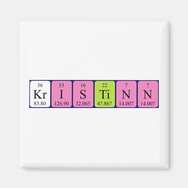 Kristinn-Magnet für periodische Tabellen Magnet (Vorne)