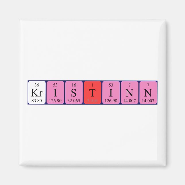 Kristinn-Magnet für periodische Tabellen Magnet (Vorne)