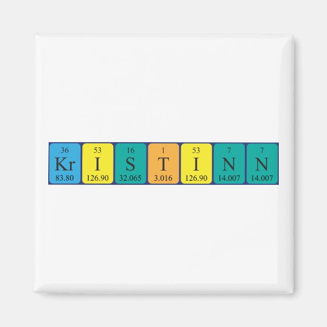 Kristinn-Magnet für periodische Tabellen Magnet (Vorne)