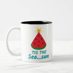 KRISTMAS IM JULI IN DER SAISON ZWEIFARBIGE TASSE