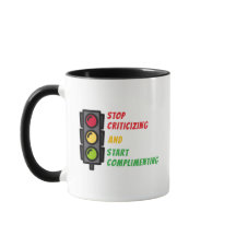 "Kritik beenden" Tasse