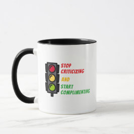 "Kritik beenden" Tasse