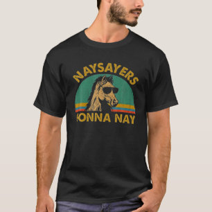 Kritikaster werden klassisches Retro-Pferd ablehne T-Shirt