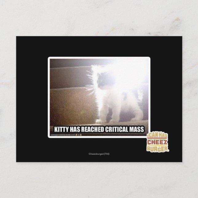 Kritische Masse Kitty Postkarte (Vorderseite)