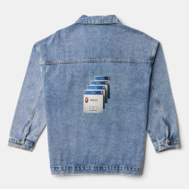 Kritischer Fehler — Retro-Windows-Warnfelder-Grafi Jeansjacke