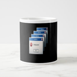 Kritischer Fehler — Retro-Windows-Warnfelder-Grafi Jumbo-Tasse