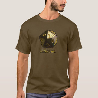 Kritischer Treffer Fantasy-Gamer-Würfel T-Shirt