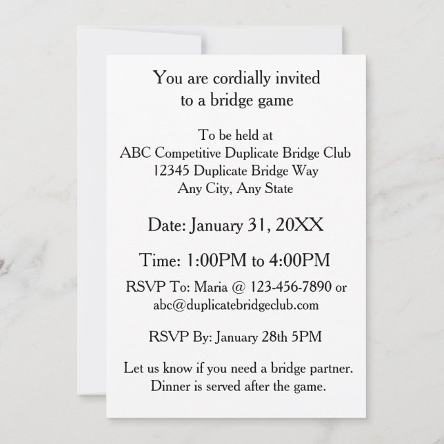 Kritisieren Sie niemals Ihren Partner während der  Einladung (Rückseite)