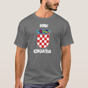 Krk, Kroatien mit Wappen T-Shirt