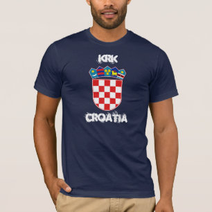 Krk, Kroatien mit Wappen T-Shirt