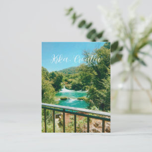 Krka, Kroatien Wasserfall Reise Souvenir Feiertagspostkarte