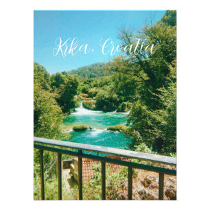 Krka, Kroatien Wasserfall Reise Souvenir Fotodruck