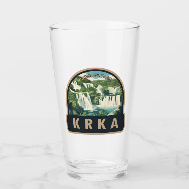 Krka Nationalpark Kroatien Reisen Kunst, Dichtung  Glas (Vorderseite)