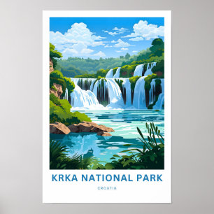 Krka Nationalpark Kroatien Reisen Print Poster