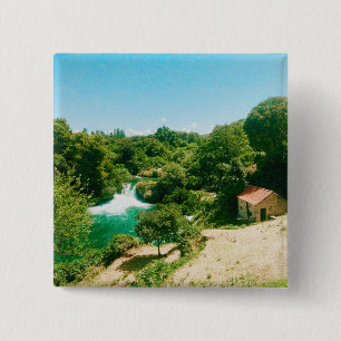 Krka-Wasserfall, Krka-Nationalpark, Kroatien Button