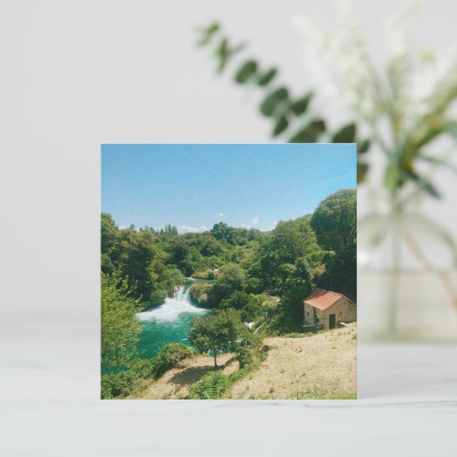 Krka Wasserfälle - Krka Nationalpark - Kroatien (Stehend Vorderseite)