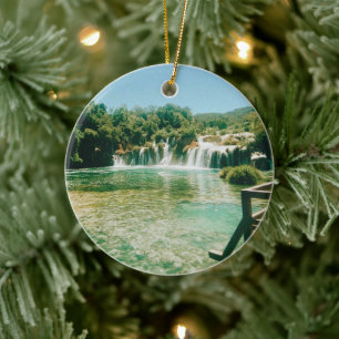 Krka Wasserfälle - Krka Nationalpark - Kroatien Keramik Ornament