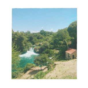 Krka Wasserfälle - Krka Nationalpark - Kroatien Notizblock
