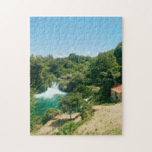 Krka Wasserfälle - Krka Nationalpark - Kroatien Puzzle